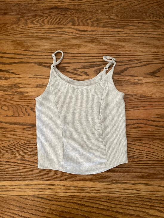 Tops - YoungLA Gray Ribbed Tank Top